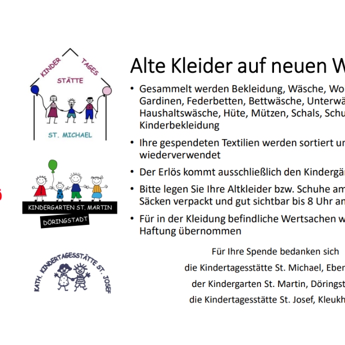 Altkleidersammlung 2026