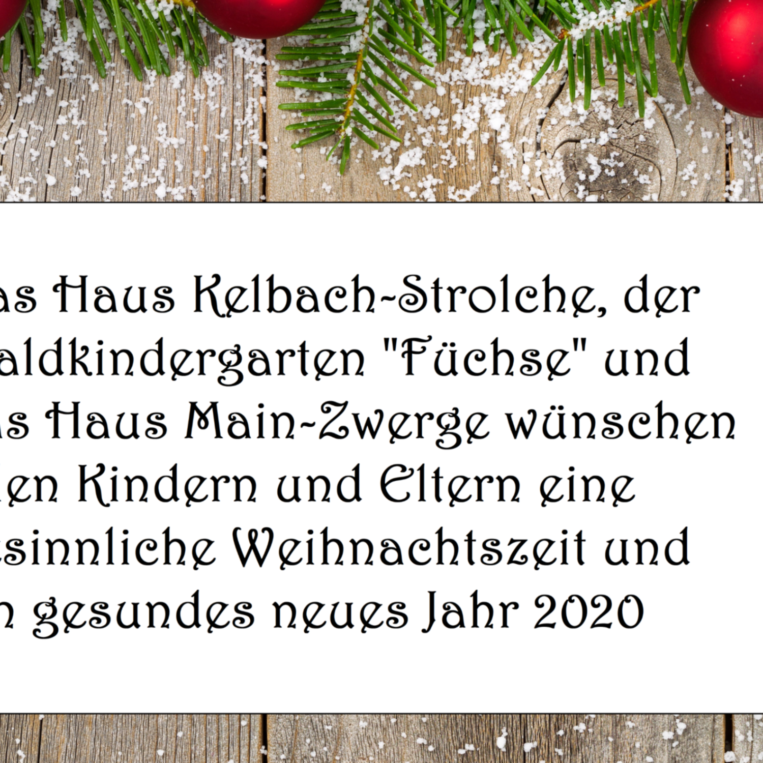 Weihnachtsgruß